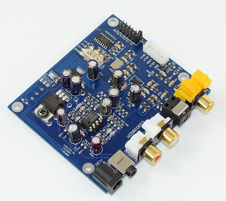 YJ-ES9038 Q2M I2S DSD fiber optic, coaxial input decoding board