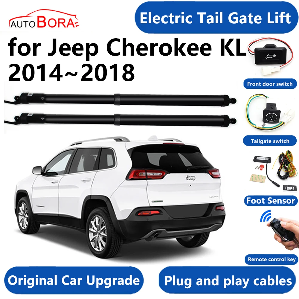 

AutoBora Car Electric Tail Gate Lift System Power Liftgate Kit Auto Automatic Tailgate Opener for Jeep Cherokee KL 2014~2018