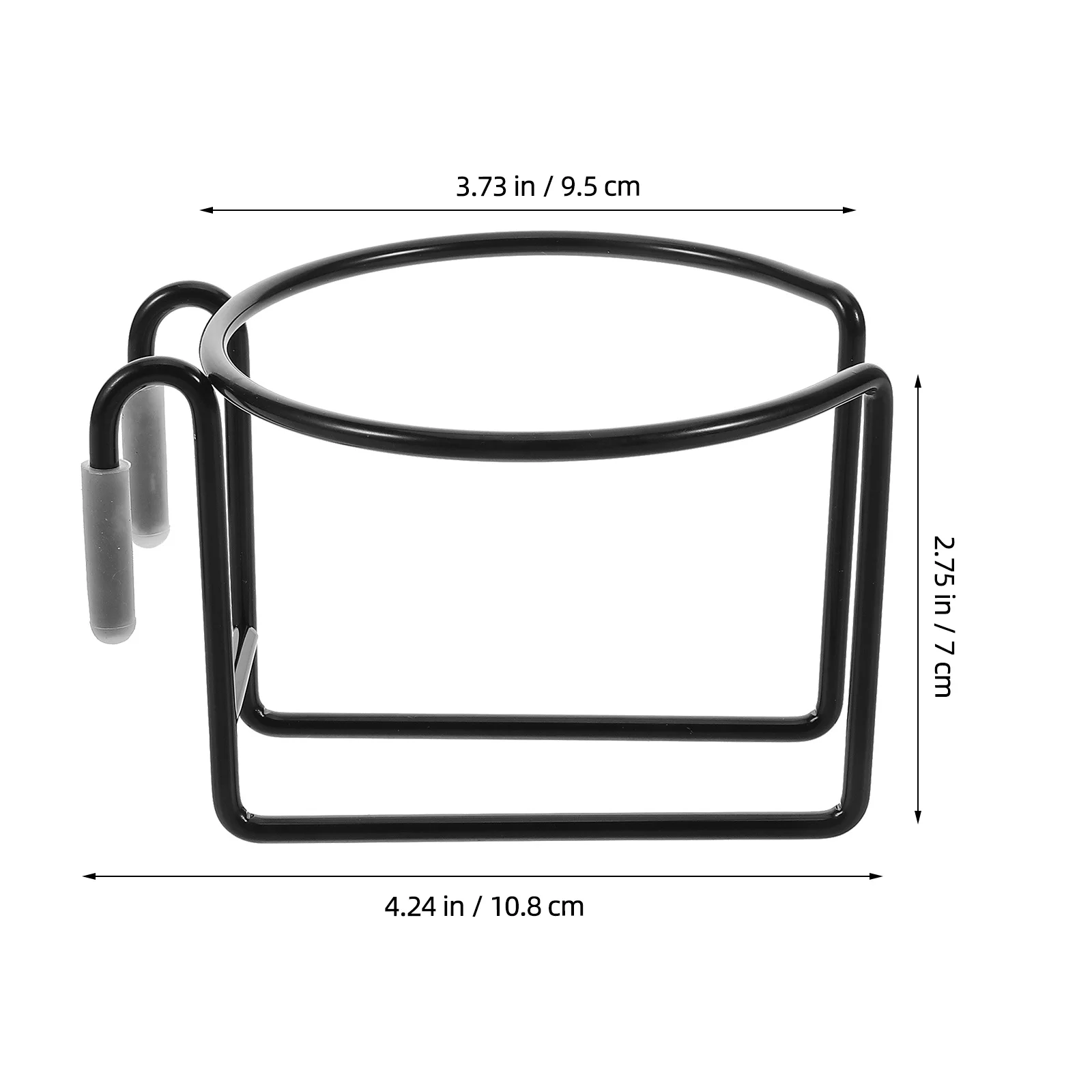حامل أكواب لعربة التسوق المحمولة، رف مشروبات مضاد للانزلاق لزجاجات القهوة والمياه، منظم ملحقات العربة العالمية