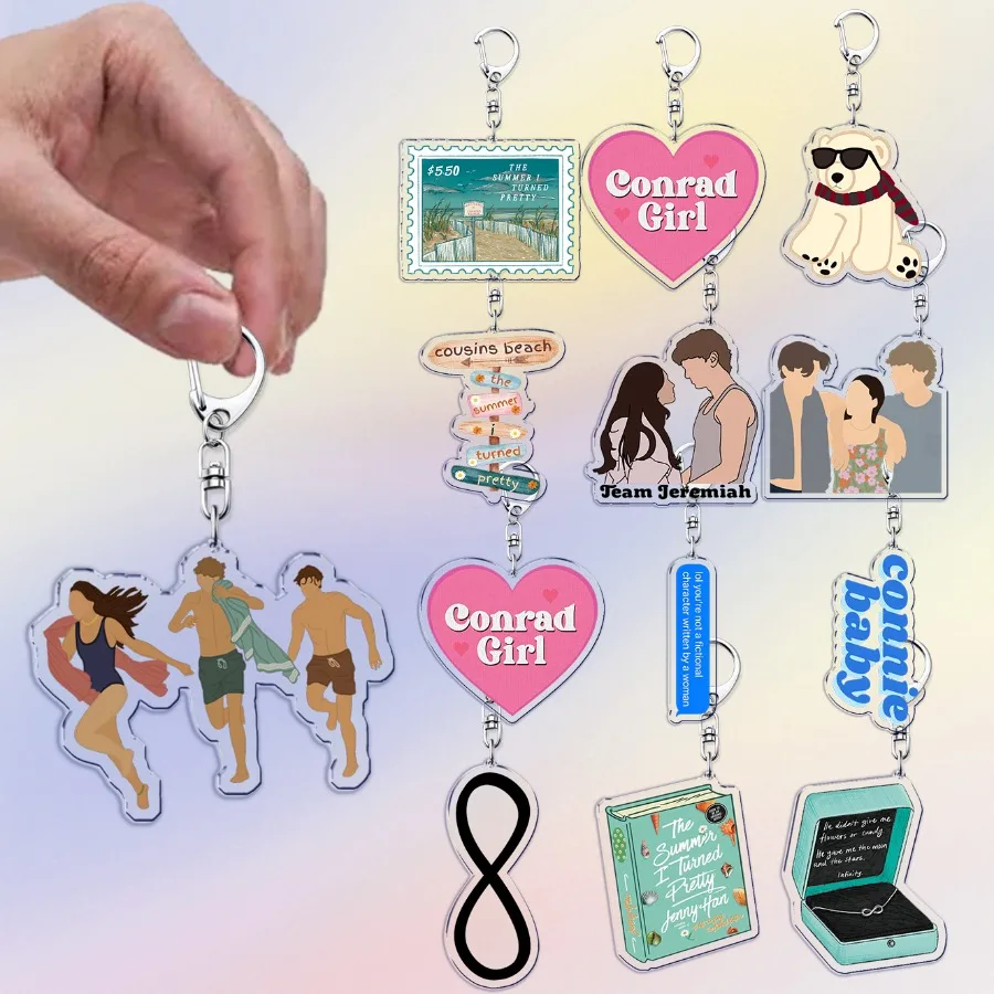 Летние брелки «I Turned Pretty Tsitp» для сумок, аксессуары, очаровательные брелоки Conrad Fisher Jenny Han Jeremiah, подарки для друзей