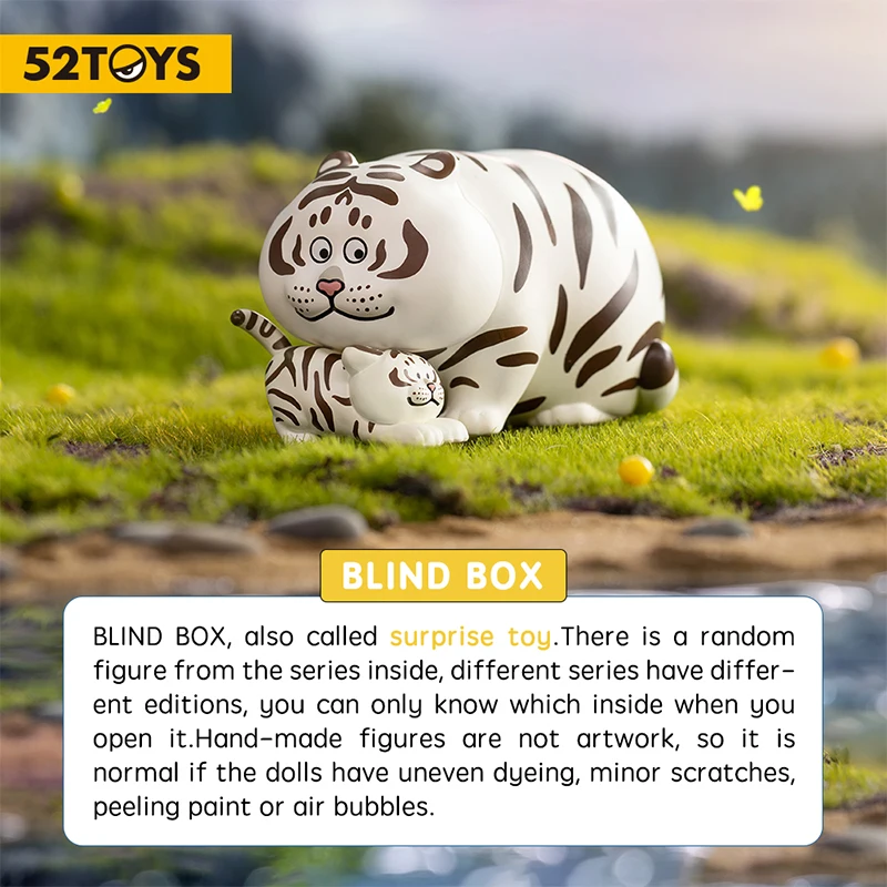 Original I Am Not Fat Tiger Panghu with Baby 2 Series Blind Box Anime Figure Doll Trendy Play Toys Kawaii Model Birthday Gift