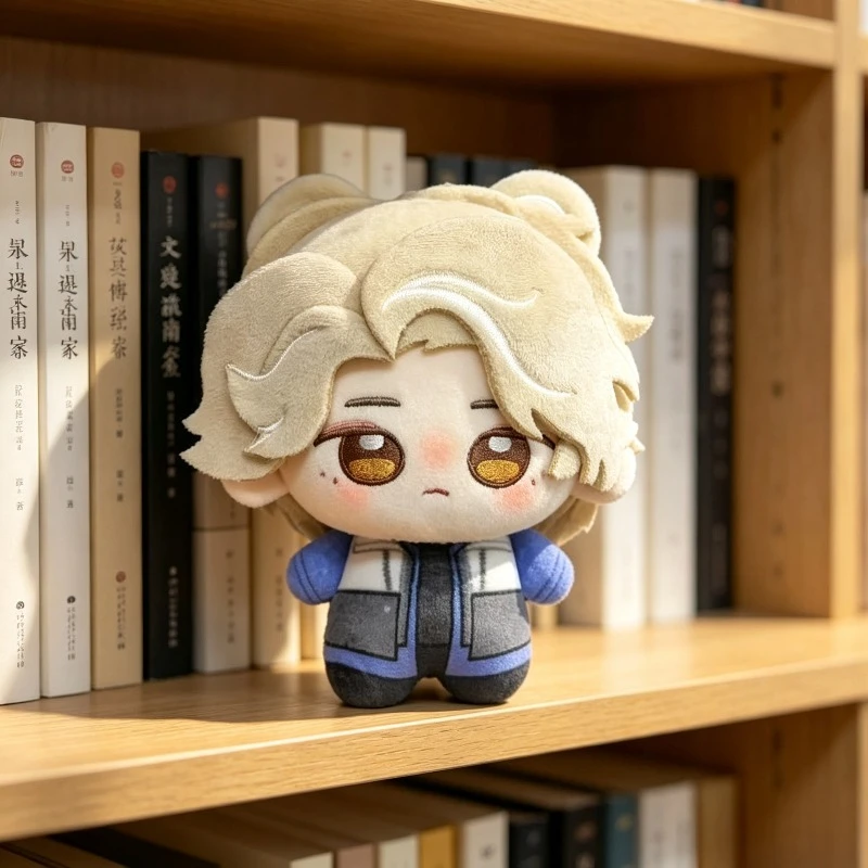 10cm Kamen Rider Gazer Ziya Mini Cotton Plush Blonde Bear Ear Chibi Male Character Soft Stuffed Pendant Toy Fans Backpack Gift