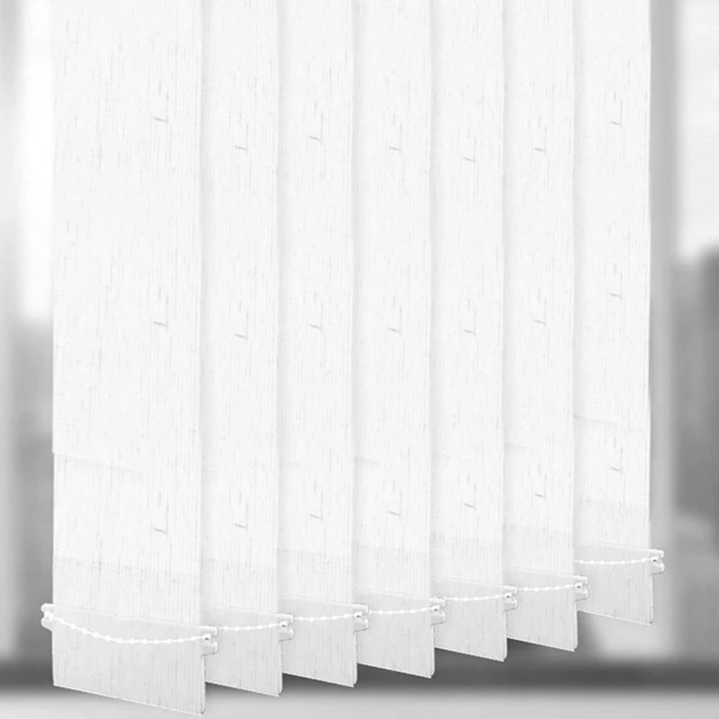 Plastic Base Plate Set of 10 White Vertical Blind Bottom Weight Slats Accessory New Dropship