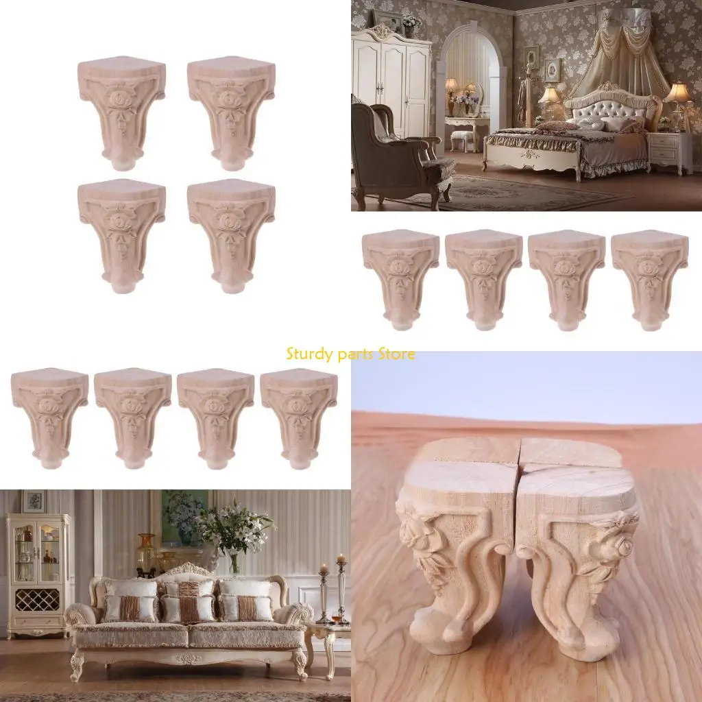 97qc-4-pcs-sofa-bed-leg-support-table-legs-wooden-furniture-support-legs