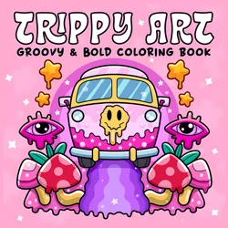 TRIPPY ART Patterns Coloring Book for Adults Cute Drawing Book Perfect Gift for Party and Birthday