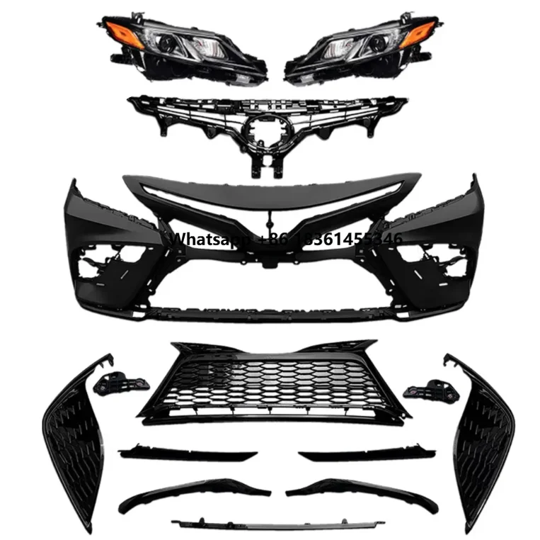 

For Camry 2021-2023 Bumpers Grills LED Headlights Fog Lights Cover Complete Body Parts USA Car Front Face Body Kit