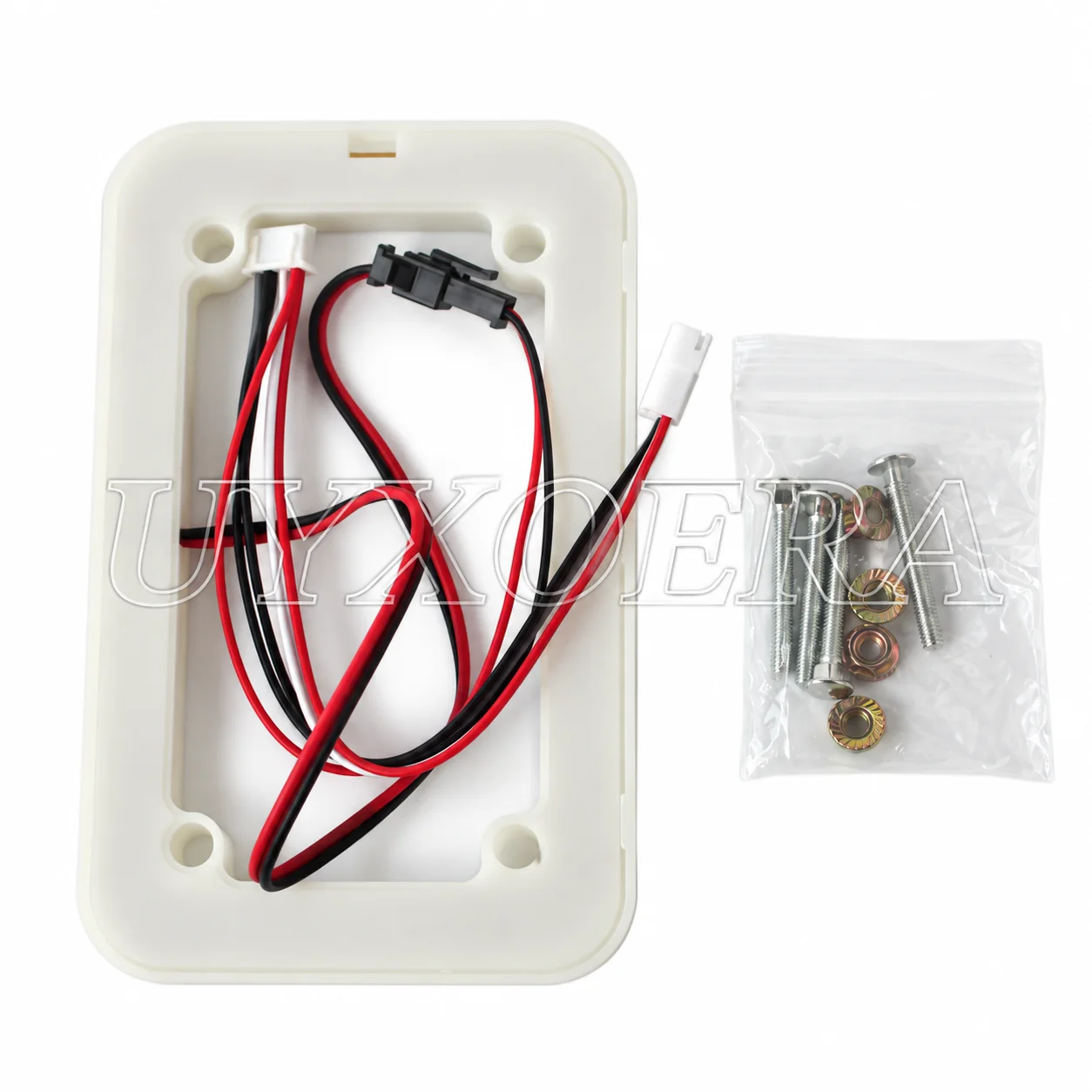Coin Acceptor Lamp Holder Frame with Wire Plastic Panel Mount for Arcade Vending Machine Coin Door