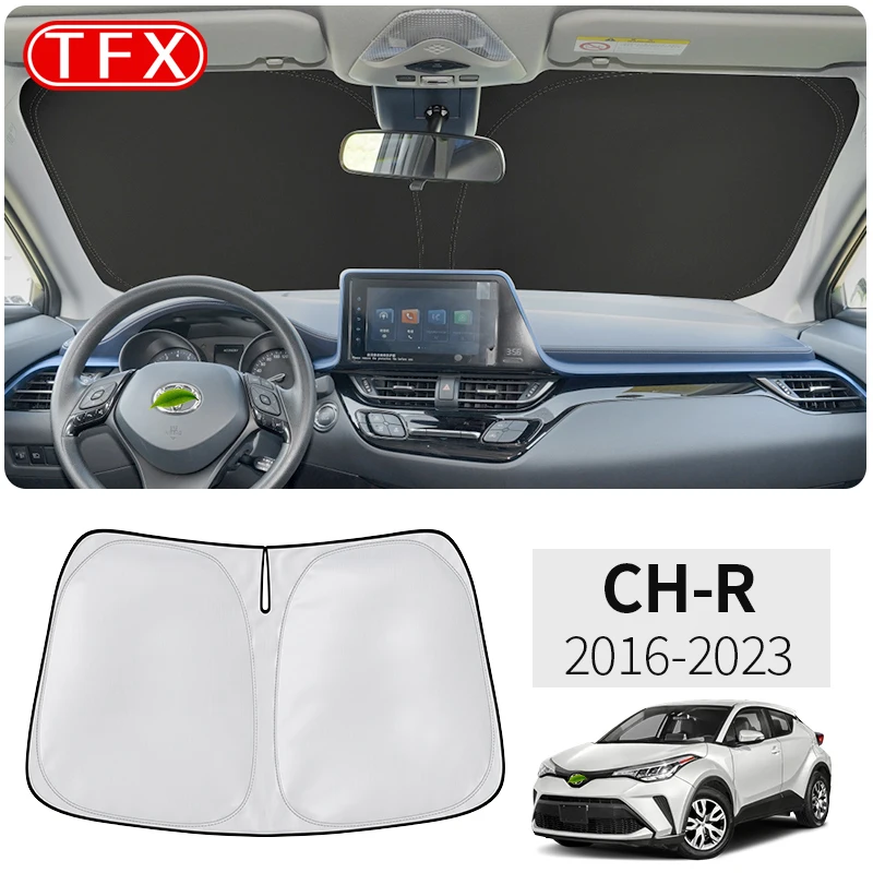 

For Toyota C-HR CHR C HR 2016-2023 Car Nano-Insulat Windshield Sunshade Front Window Sun Shade Visor Auto Interior Accessories