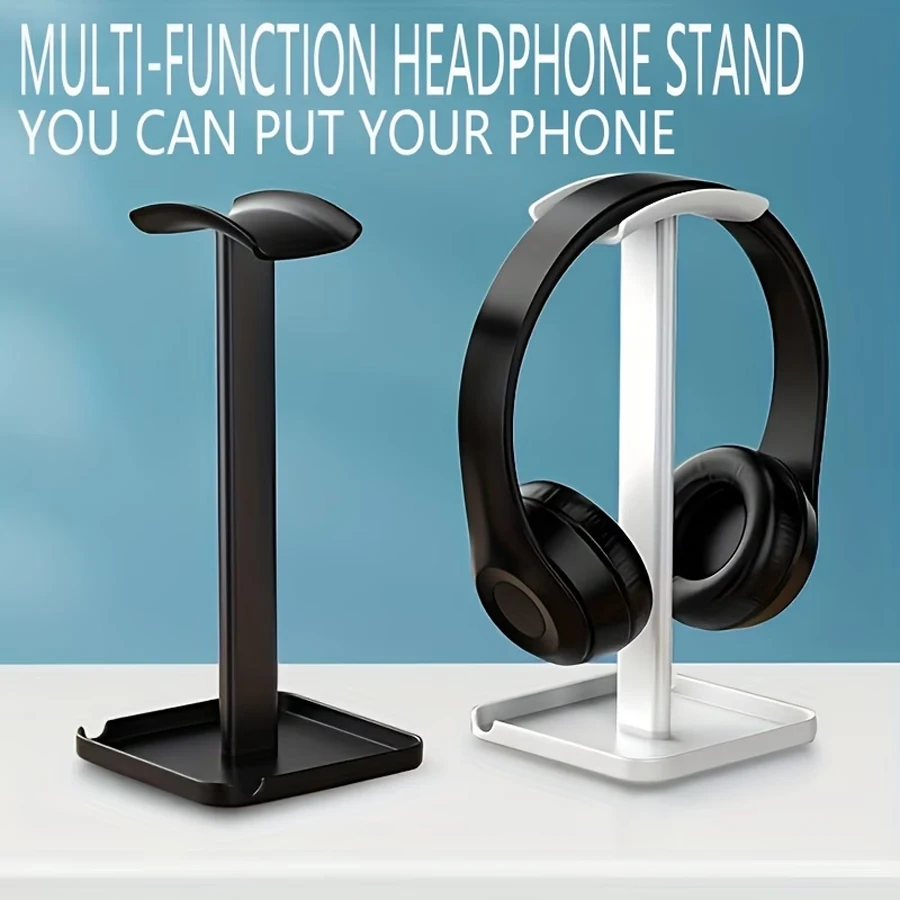 Headphone Stand, Headphone Display Stand, Headphone Storage Stand, Can Hold Mobile Phones and Accessories, Multifunctional Detachable Stand