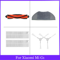 For Xiaomi Mi G1 Robot Vacuum-Mop Essential G1 Cleanner MJSTG1 / SKV4136GL Roller Side Brush Hepa Filter Mop Cloth Bumper Stripe