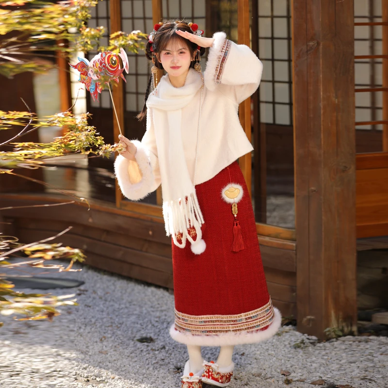 

Snbl 2025 Original Red New Year Warrobe Fashion Inner Top for Winter, Stylish & Festive