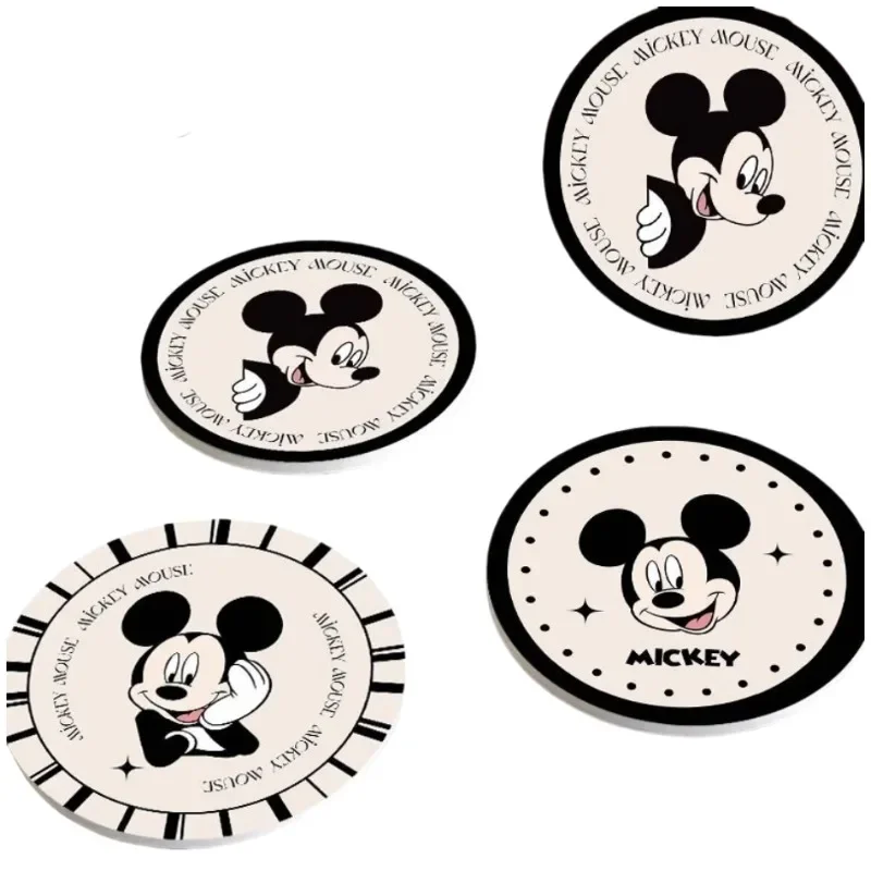 Disney-tapetes antiescaldantes para casa, porta-copos antiescaldantes, tapetes para mesa de jantar, tapete de proteção de bancada, Mickey e Minnie, criativo e fofo