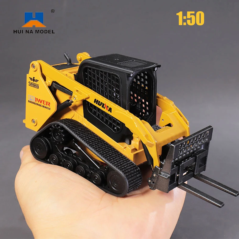 1/50 Scale Alloy Huina Model Cars Trucks Excavator Modelos Montessori Diecasts & Toy Vehicles Car Miniature Toys for Children