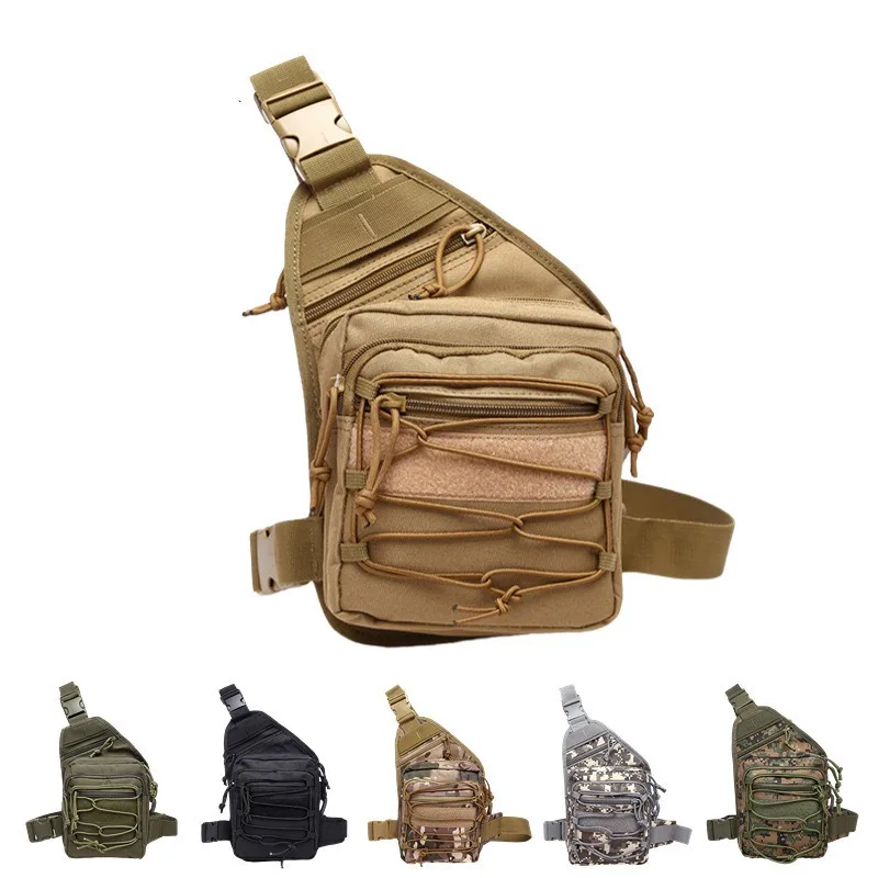 

Nylon Tactical Bag Concealed Carry Pistol Holster EDC Pouch Shoulder Bag Hunting Bags Outdoor Climbing Hiking Chest Pack