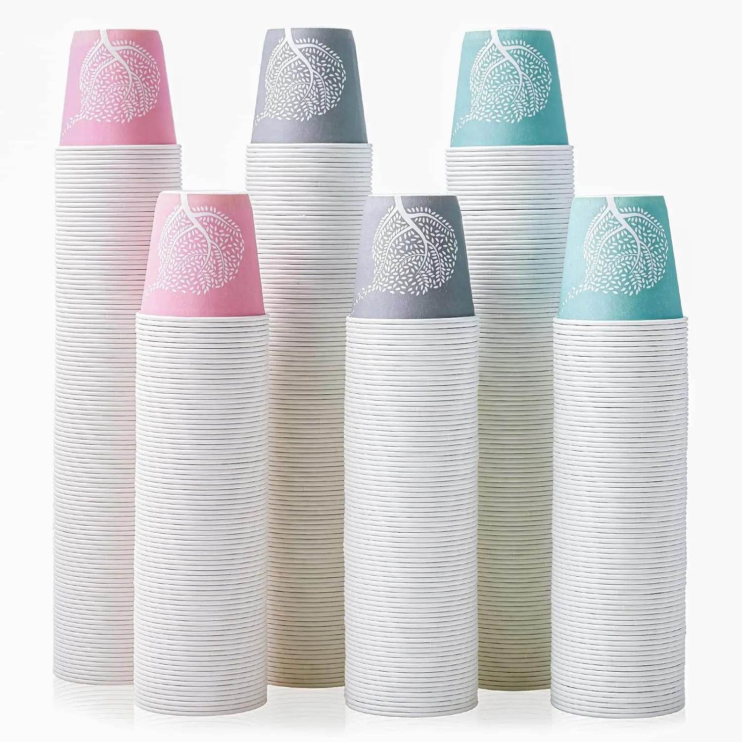 

600 Pack 3 oz Disposable Bathroom Cups, Colorful Small Disposable Paper Cups for Parties, Picnics, Barbecues, Travel and