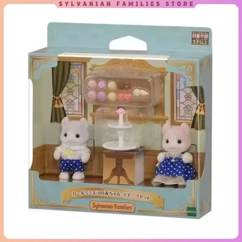 original-sylvanian-families-keychain-clothes-sorpresa-furniture-figures-houes-accesorios-family-doll-toy-roll-eared-cat-treats