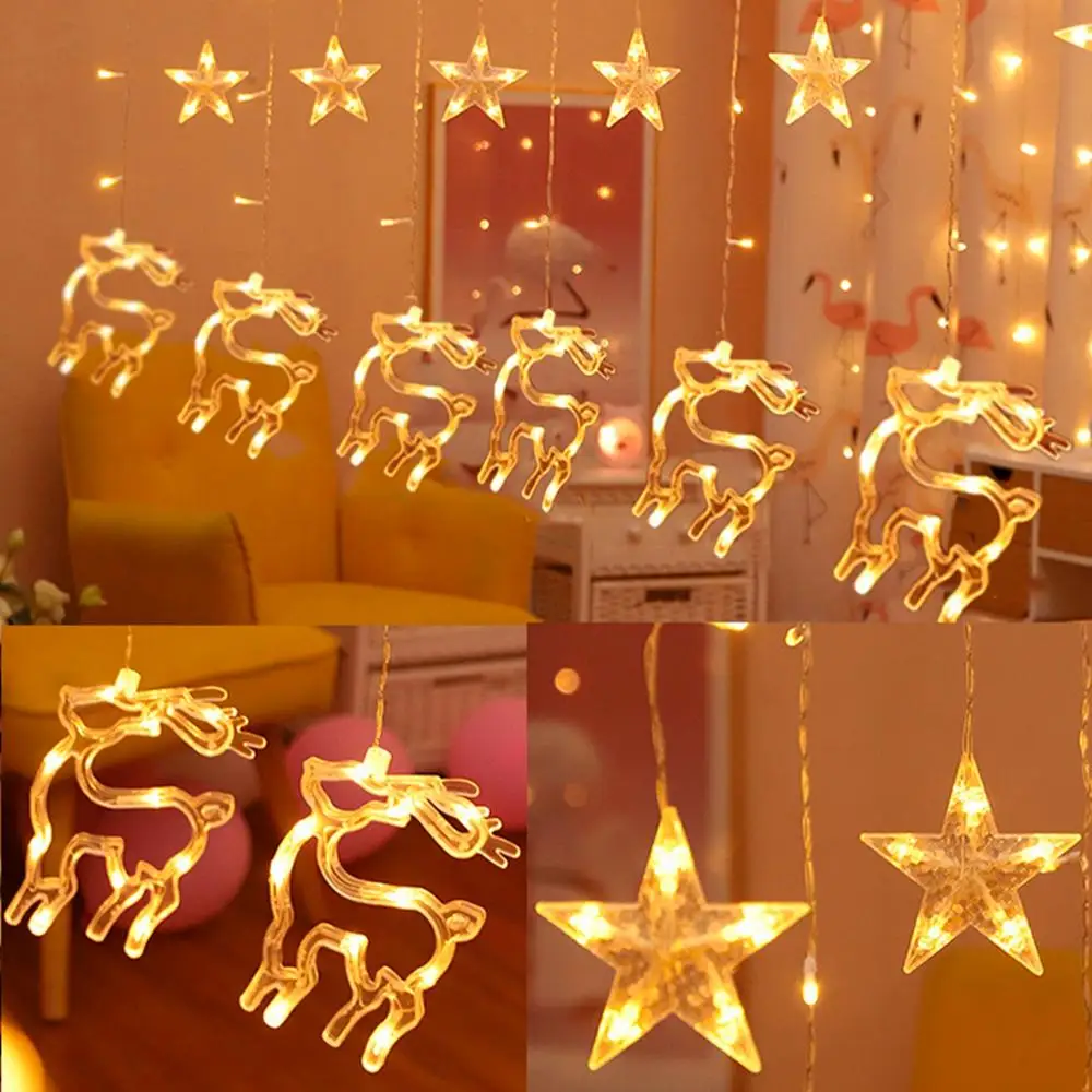 Christmas Led Garland Curtain String Light Merry Christmas Decor For Home 2022 Cristmas Ornament Xmas Navidad Noel Gift New Year