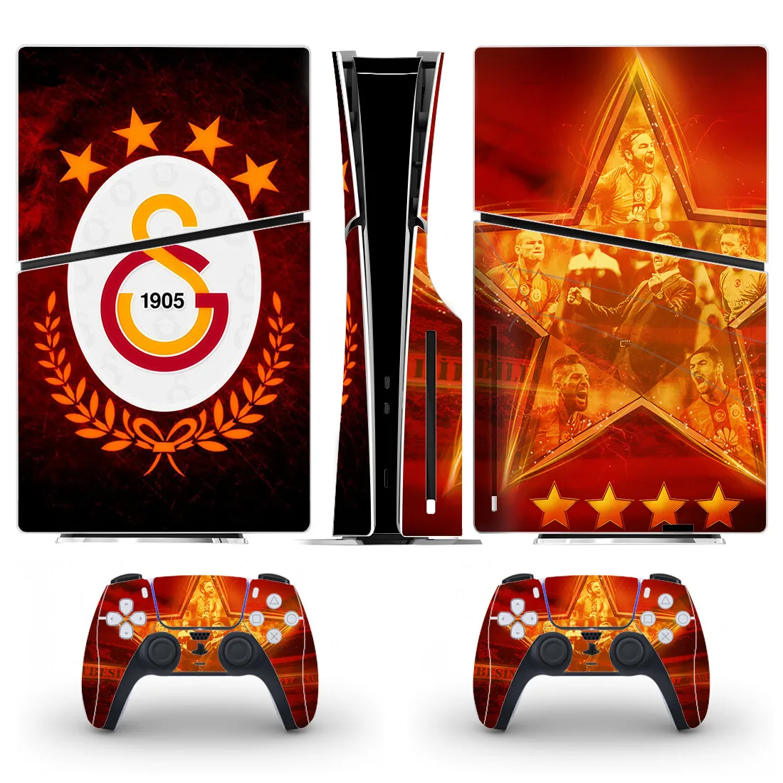 New Football PS5 Slim Disc Skin Sticker Protector Decal Cover for Console Controller PS5 Slim Disk Sticker Vinyl