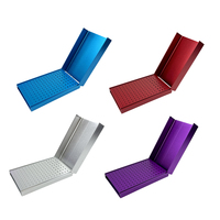 86/152 Holes Dental Burs Holder Burs Cleaning Stand Box Case Aluminum 135℃ Autoclavable Sterilizable for FG RA Burs Dentistry