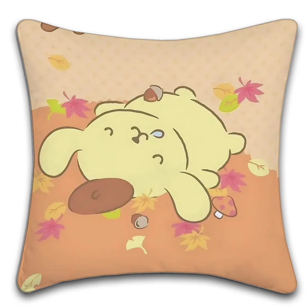 Sanrio pompompurin ESFP Cartoon Cute  Pillow Case Suitable For Bedrooms Living Rooms Cars Home Decoration
