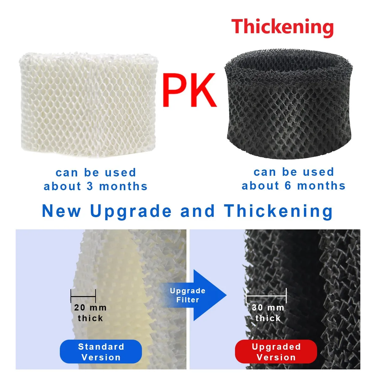 黒の空気加湿器フィルター,バクテリアとスケールを吸着,フィリップス対応のhu4803 hu4811 hu4813 hu4801 hu4802