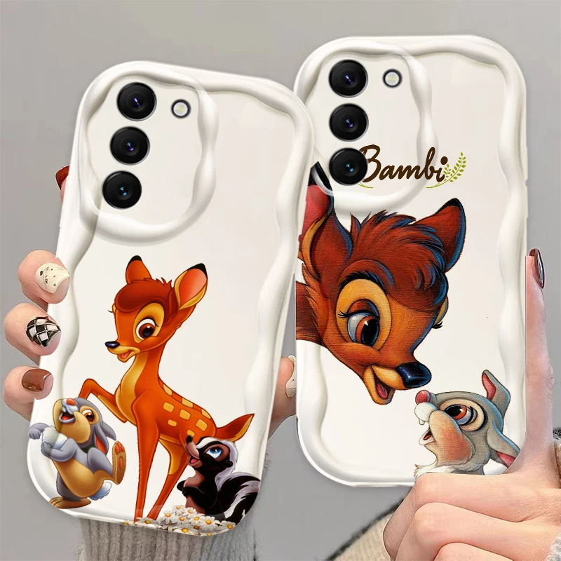 

Disney Bambi Cute For Samsung S24 S23 S21 S20 Ultra Plus FE A73 A72 A71 A51 A31 A05S A05 A04 5G Wave Oil Funda Phone Case