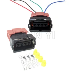 1 Set 4 Way AC Assembly Car Waterproof Connectors For Mitsubishi PB185-04326 Auto Throttle Position Sensor Wire Harness Socket