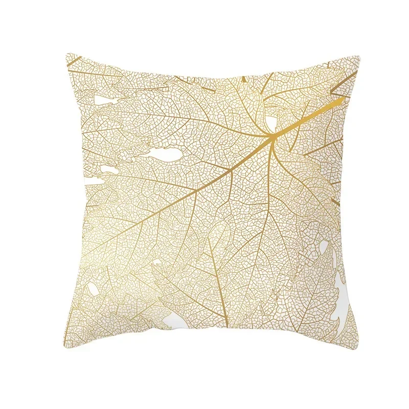 Tropical Leaf Flower Green Yellow Pillowcase Polyester Cushion Cover Throw Pillow Decorative Cushions Home Decor Pillow Covers