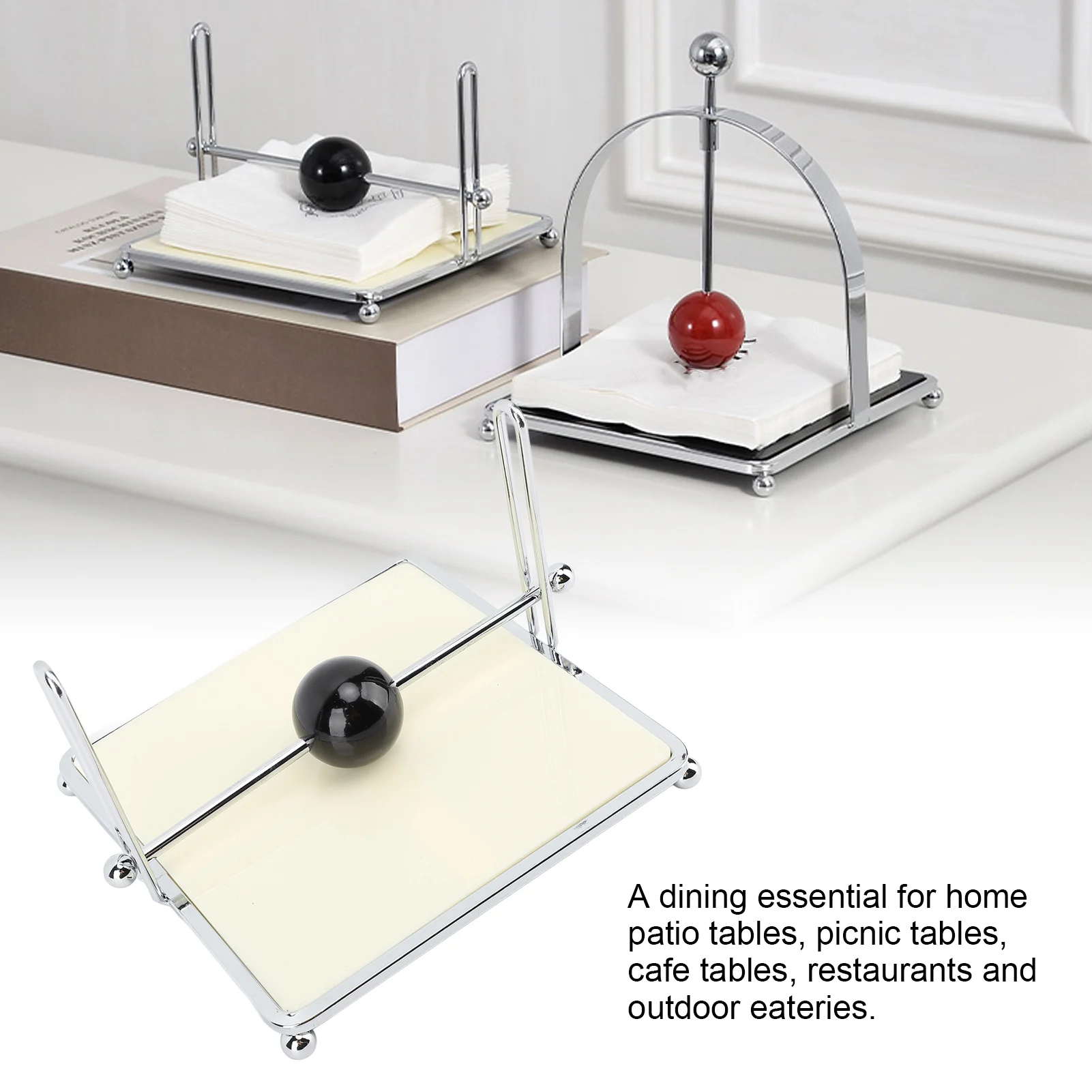 

Диспенсер для салфеток в деревенском стиле, элегантный и устойчивый держатель для салфеток из железа и композитного дерева, легко чистится, декоративный, для ресторанов