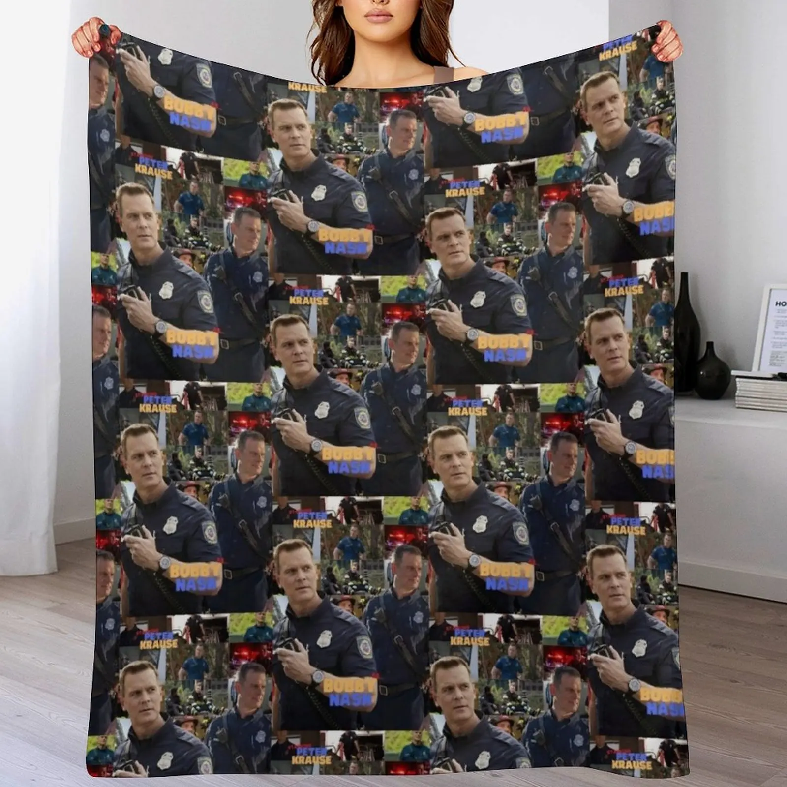 

Bobby Nash 9-1-1 Throw Blanket All Season Lightweight Soft Blanket for Bed