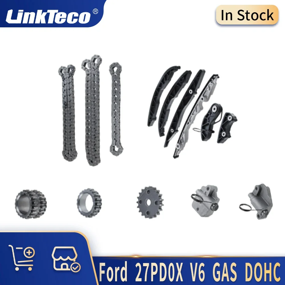 

Комплект цепи ГРМ деталей двигателя 2,7 л ГАЗ 27DP0X 14-21 для LINCOLN MKX CONTINENTAL FORD MONDEO F-150 EDGE 2.7T 2.7L V6