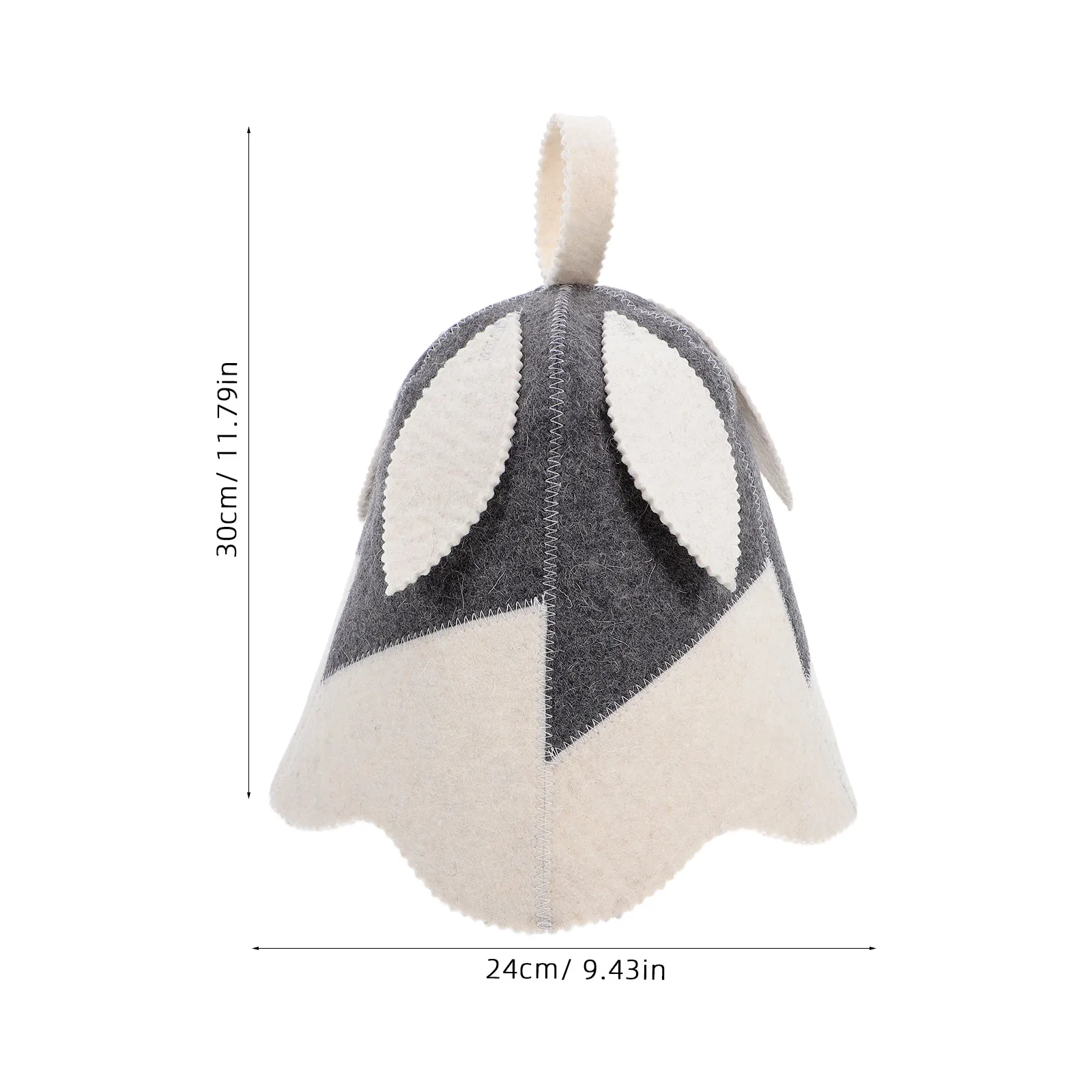 Sauna Hat Leaf Shape Soft Felt Absorbent Heat Insulating Cap for Steam Room Sauna Bath Spa Hair Protection Portable Lightweight
