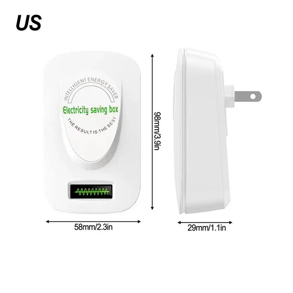 US 50~60HZ Home Electricity Saving Box ABS Flame Retardant  Energy Economist Electric Power Saver Box Device
