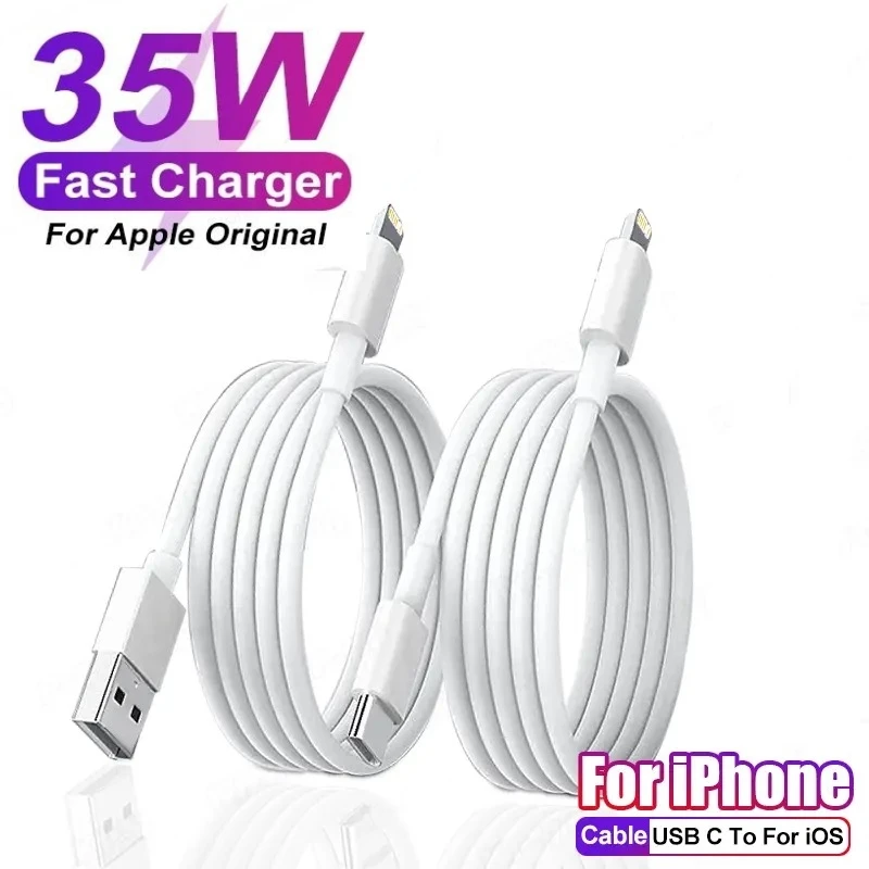 For Apple PD 35W Fast Quick Charger USB Type C For iPhone 15 14 13 12 11 Pro Max Mini Plus XR XS Charging Data Cable Accessories