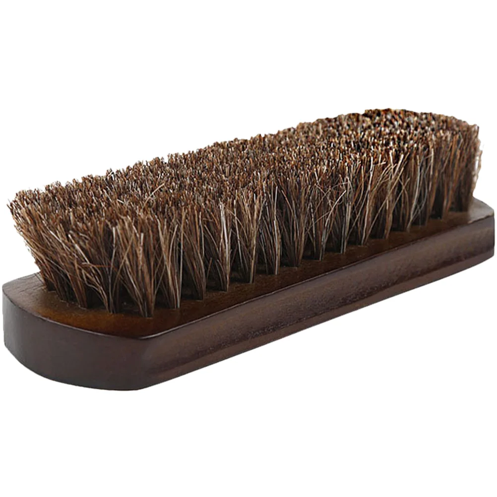 

1 PCS Wooden Polishing Bristle Cleaner Horsehair Brushes for Polishing Horsehair Brushes Horse Polish for Shoes Kit Shoe