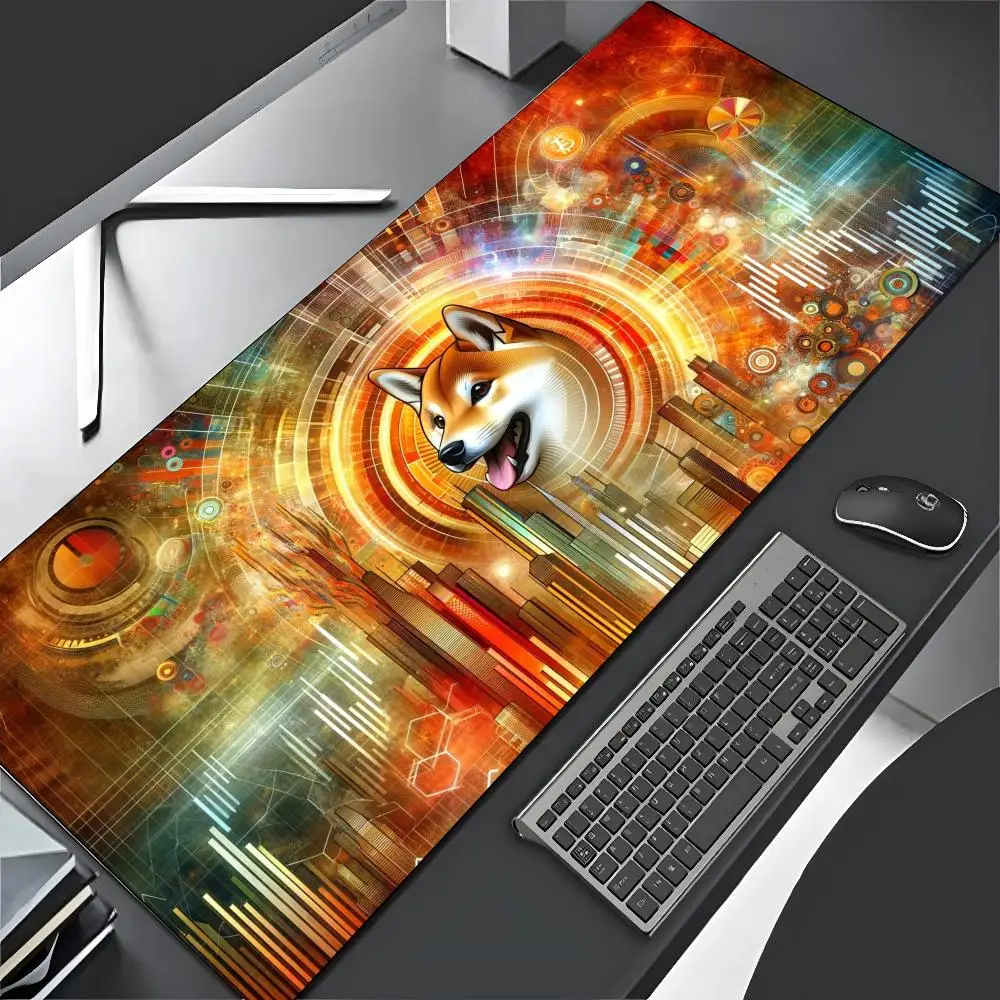 Shib Shiba Inu coin Mouse Pad Cartoon Lockedge Large Gaming Pad Computer Gamer Keyboard Mat Desk Mousepad PC Desk Pad