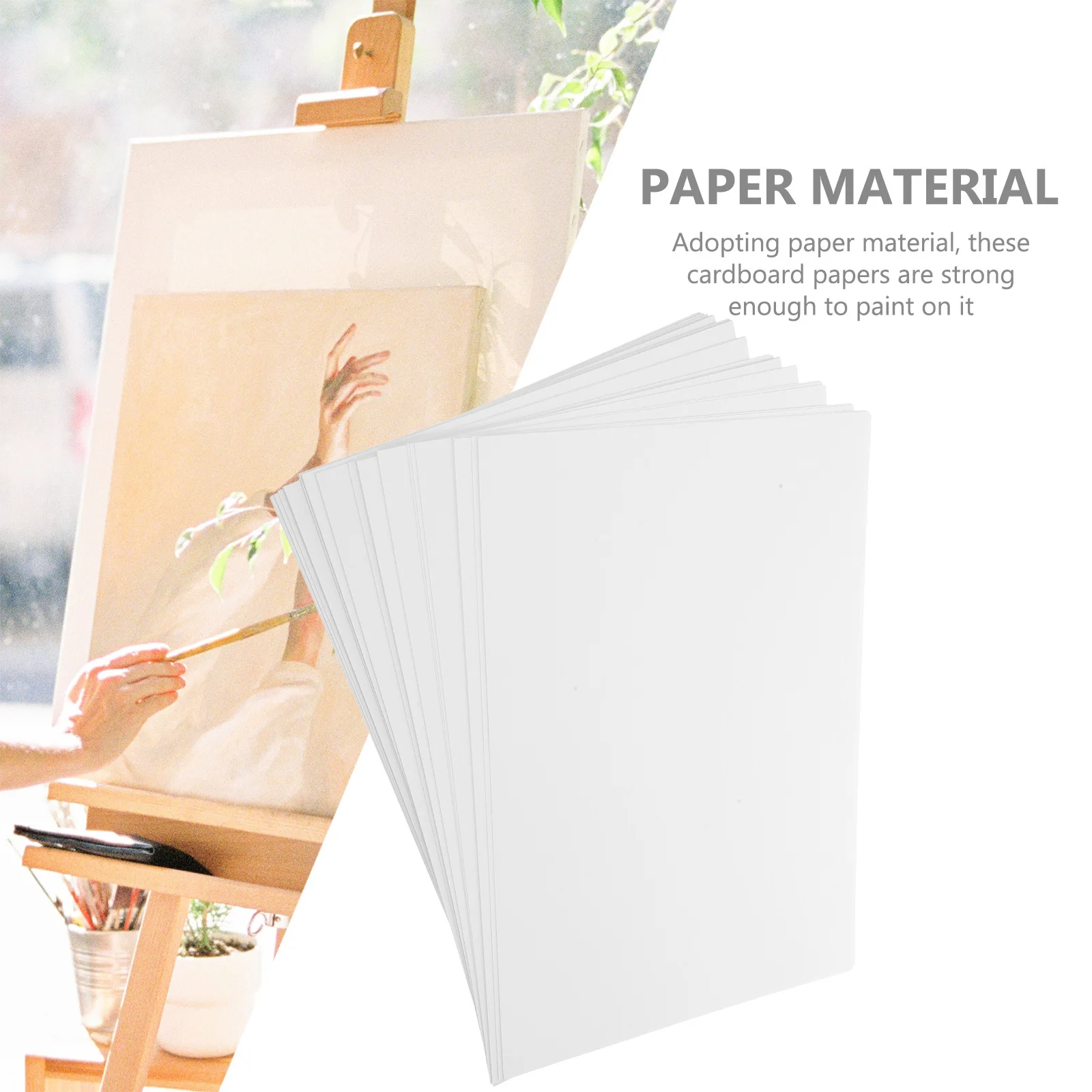 50 قطعة A4 ورق من الورق المقوى الأبيض DIY بها بنفسك المشاريع الحرفية خفيفة الوزن فارغة أوراق الرسم اليدوية الفن اوريغامي اللوحة المدرسة