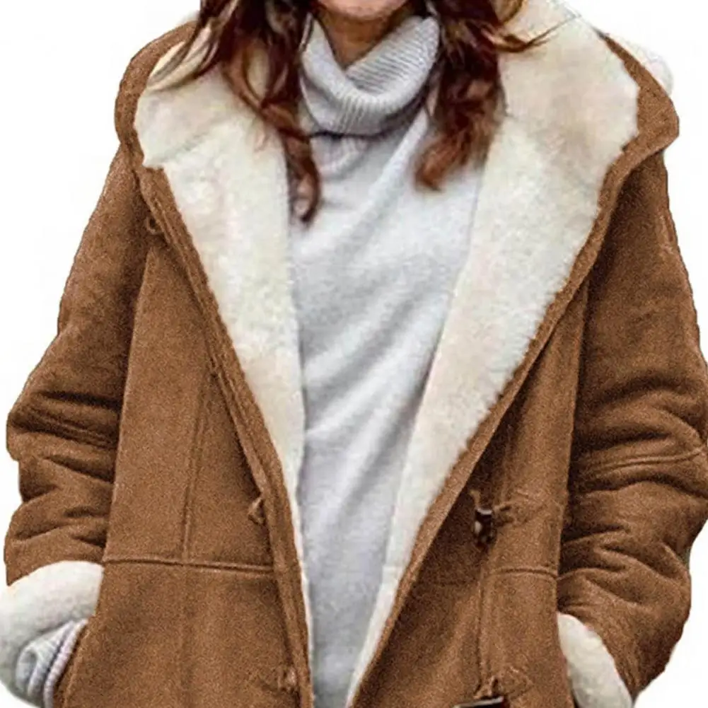 2024 New Fashion Long Winter Coat Women Clothing Wool Liner Hooded Parkas Slim With Fur Collar Warm Winter Jacket Women