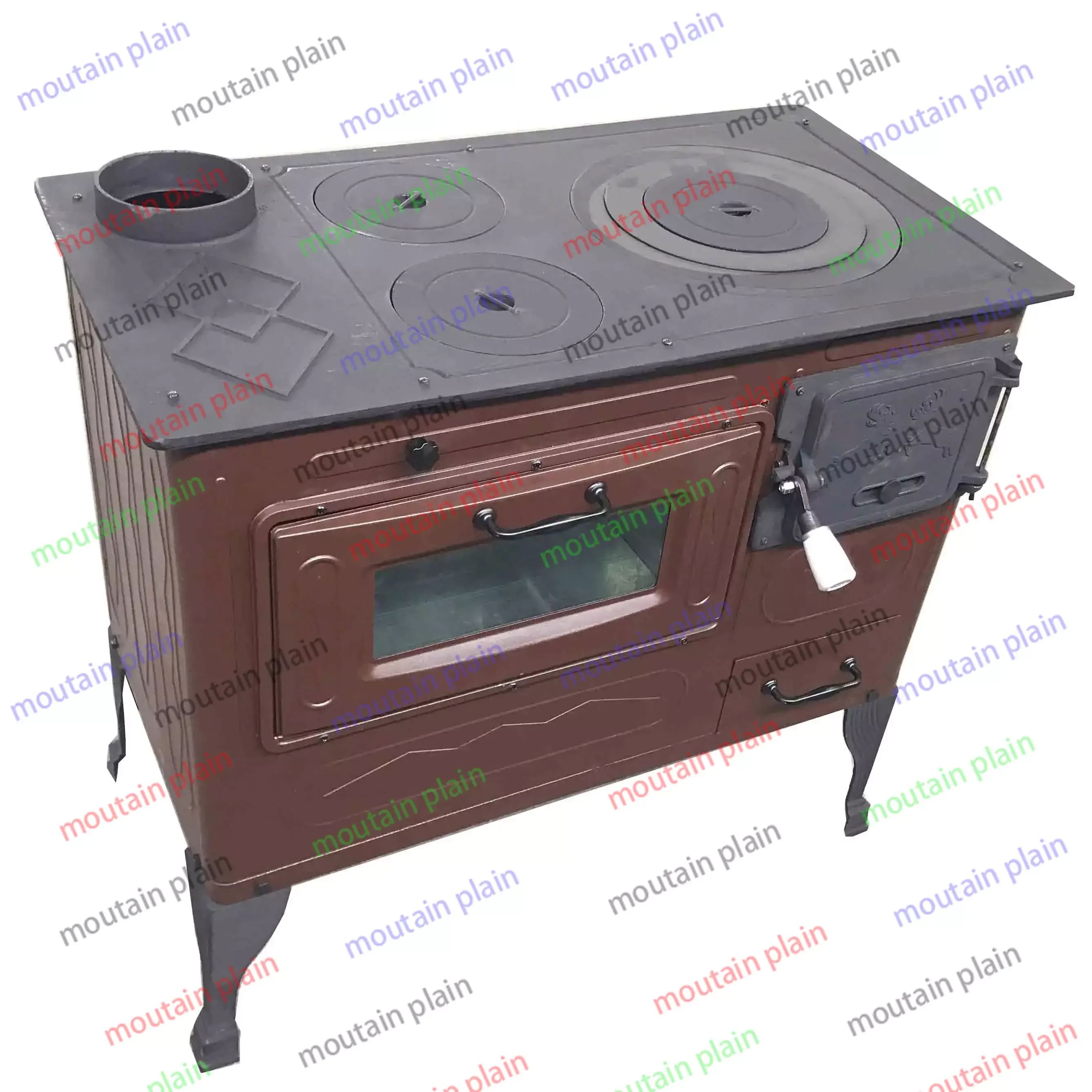 

Large Cast iron wood burning Stoves for cooking with oven