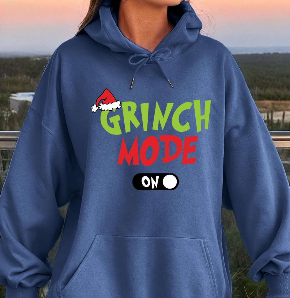 Green Haired Monsters Hoodie Women Grinch Mode Letter Hoodies Warm Fleece Fur-Liner Woman Hoody Casual Clothing