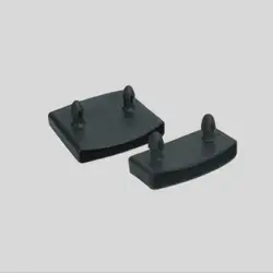 Porte-embouts centraux en plastique noir, 100 pièces, remplacement carré canapé-lit, taille 9mm x 53mm 9mm x 55mm 9mm x 62mm