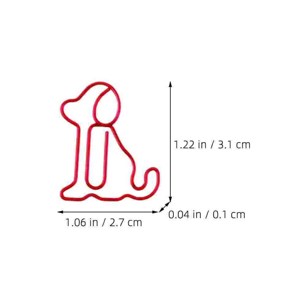 Hond Paperclip Kantoordocument Clips Pin Decoratief Handig Rekeningen Bevestiging Paperclip Bestand Mini