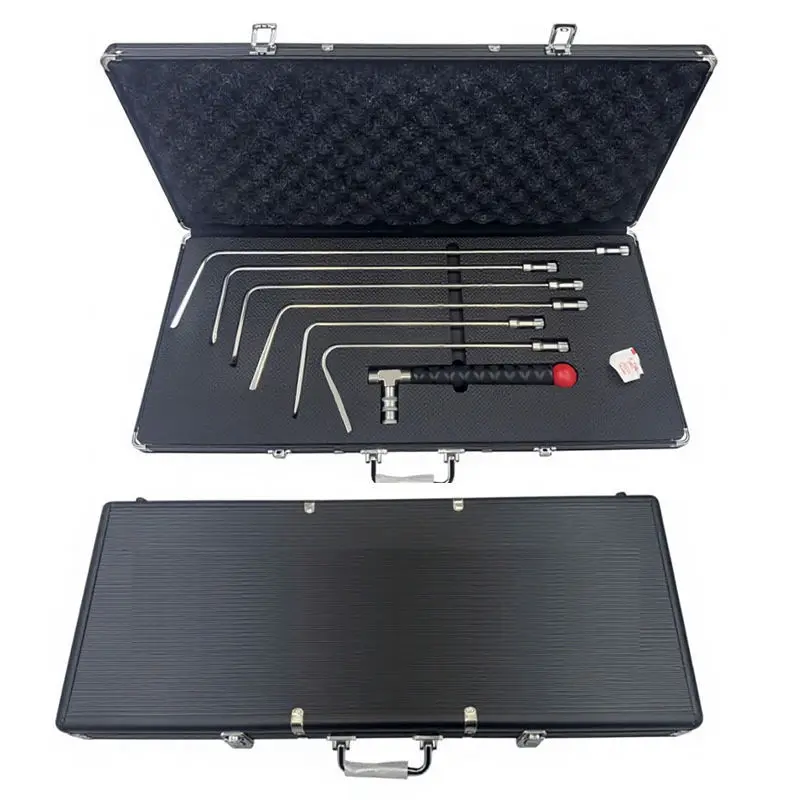 

7-Piece Auto Dent Repair Tool Kit with Quick-Release Hooks, Puddle Shaping, Replaceable Handles, Jack and Pry Bars