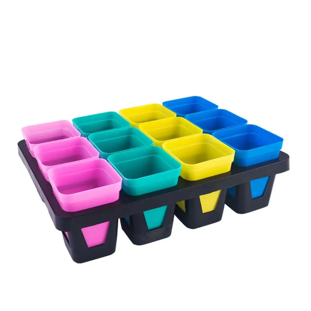 Tool Black Flower Pots Storage Tray 6/12 Hole Greenhouse Seeding Boxes Dish Farm Thickness Potted Bracket