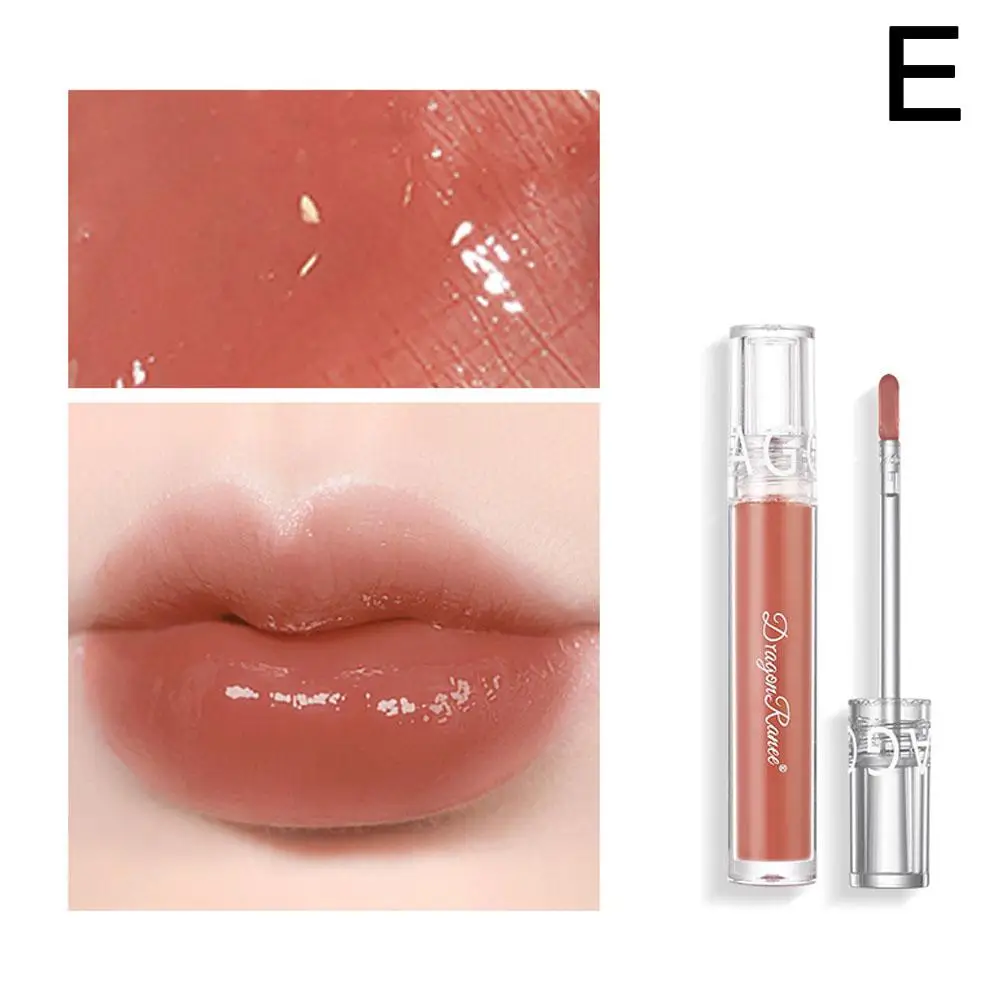 Mirror Water Lip Gloss Lip Glaze Transparent Glass Waterproof Lipstick Lipgloss Liquid Cosmetics Lips Lipgloss Lip Lasting W1O2