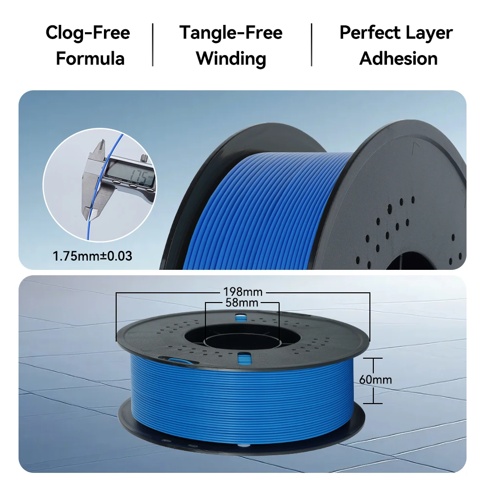 KINGROON PLA Combination Colors 2KG 4KG 6KG 8KG - 3D Printing Filament for Home Use