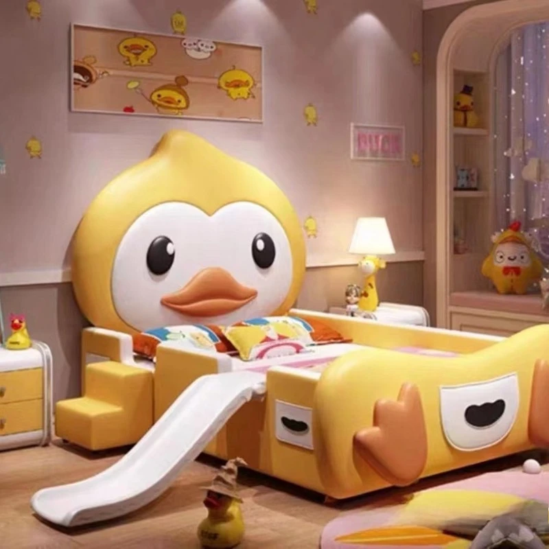 Light luxury little yellow duck creative soft bag single-layer cute girl bed