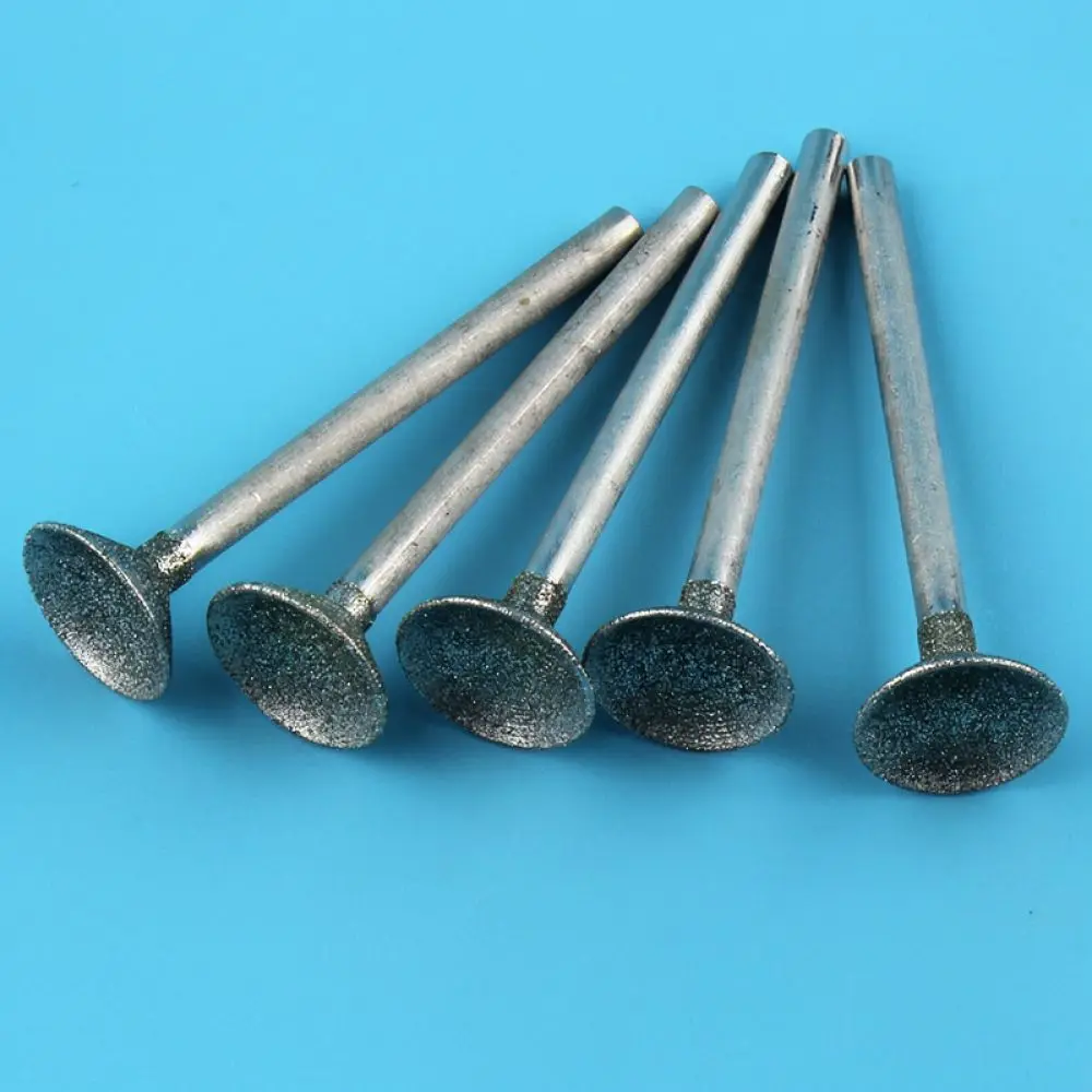 Diamond Concave Burr For Bead Shaping Jade Wood Carving Rotary Grinding Bit Accessory For Jewelry Surface Smoothing Craft
