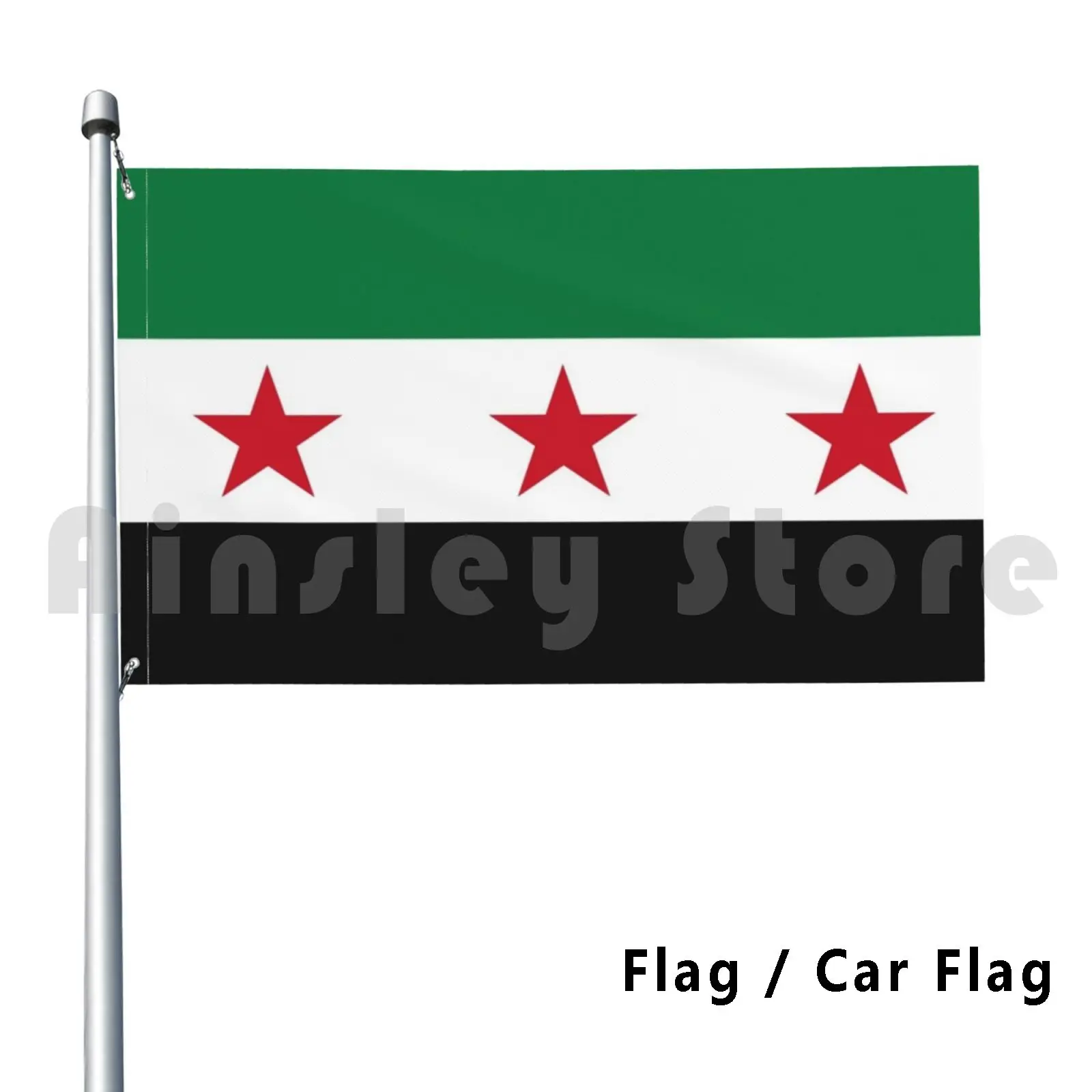 La revolución de la dignidad, la Siria es gratis, bandera decorativa para exteriores, bandera del coche, la revolución de dignidad, Siria es gratis