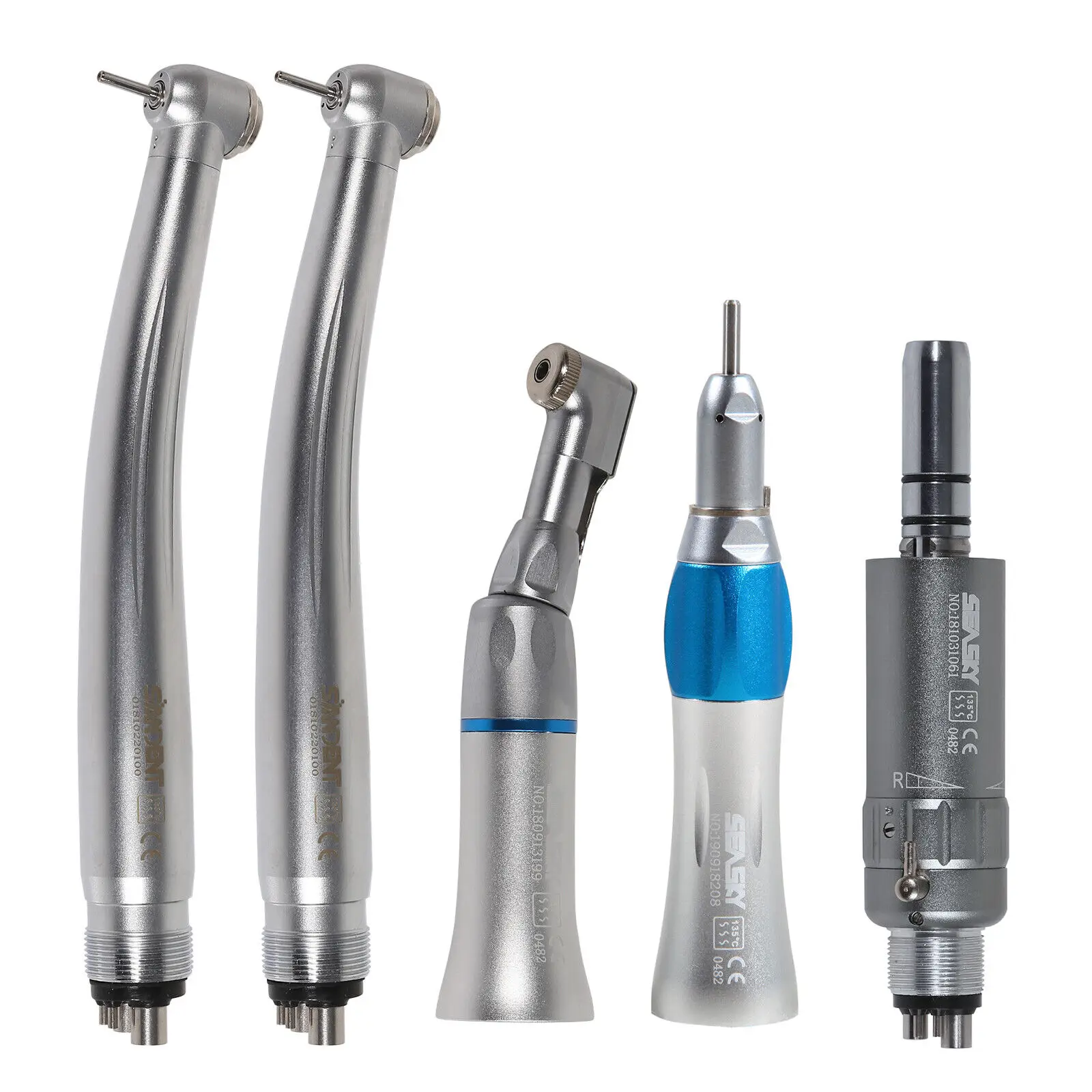 

Dental Pana Max High Slow Low Speed Handpiece Contra angle 4Hole Air Motor Straight Nosecone Fit NSK